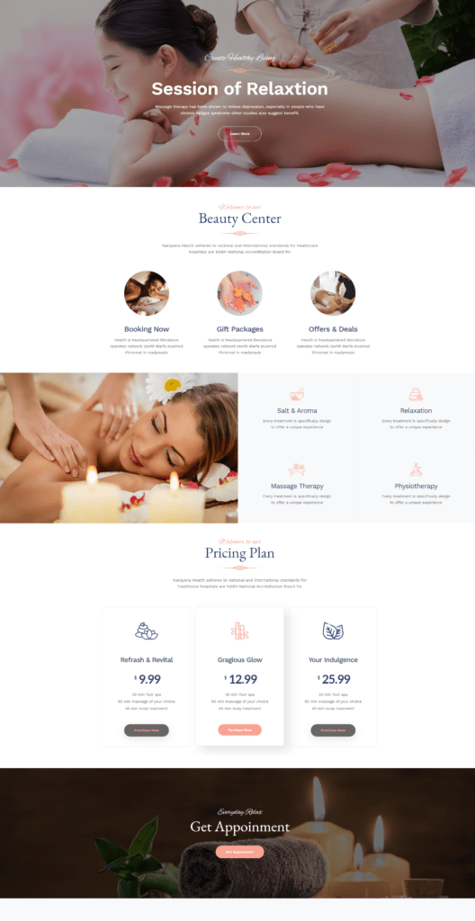 Example of a website design for website development, featuring a modern and visually appealing layout with clear navigation and engaging visual elements.