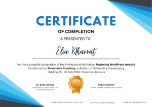 Streamline Academy Certification